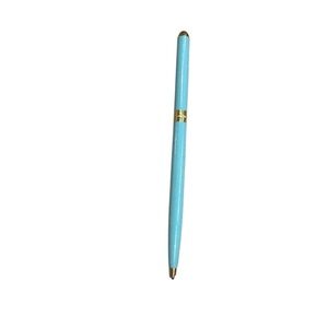 Tiffany & Co. Laquered Blue and Brass Pen
